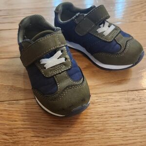 Carter's Olive and Navy Kids Sneakers